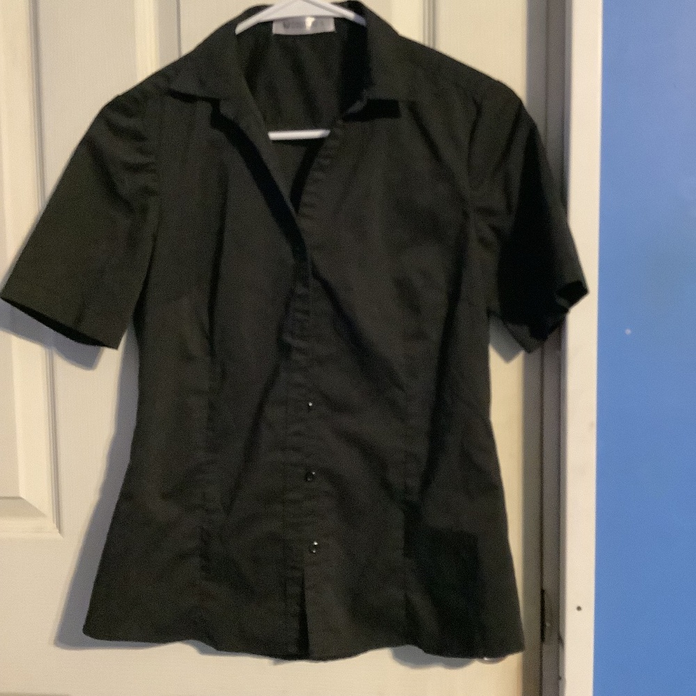 Women’s Doublju Black Button down Shirt Size S